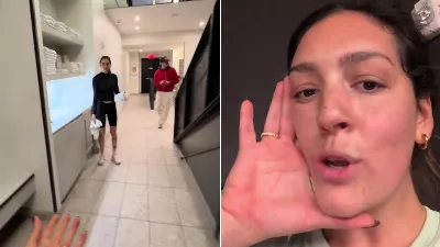 Il a montré à quoi ressemble une salle de sport à New York et a été surpris en faisant le tour des toilettes.
