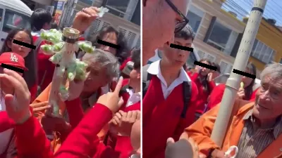 Des lycéens aident grand-père à vendre toutes ses marchandises | VIDÉO