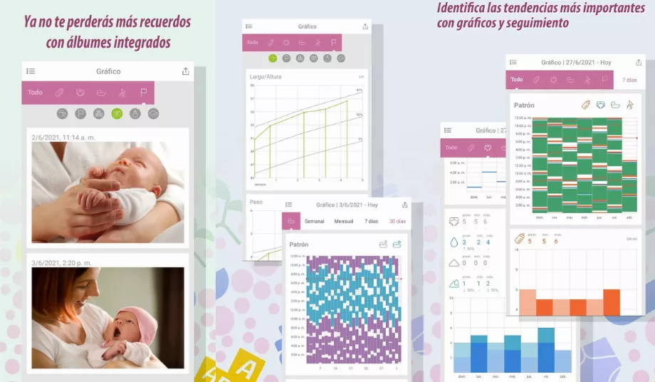 L'application permet aux parents de surveiller un calendrier. (Traqueur de bébé)