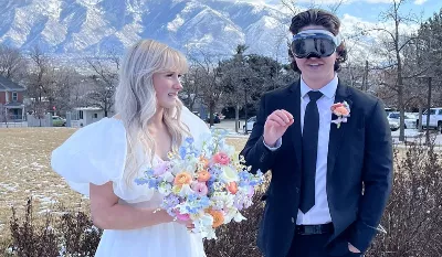 Ils se marient avec des lunettes Apple Vision Pro et voici la réaction mémorable de la mariée