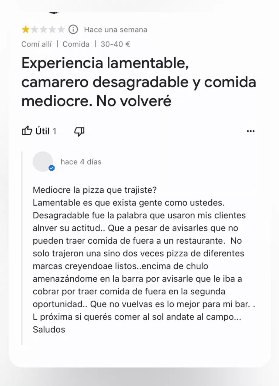 « La prochaine fois, si tu veux manger au soleil, va à la campagne » (@soycamarero)