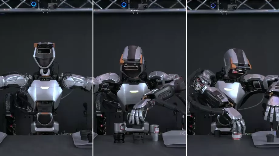 Ce robot humanoïde possède des mains hydrauliques. (X : @realgeordierose)