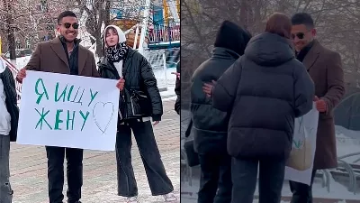 L'a-t-il atteint ? Un Mexicain descend dans les rues de Russie pour chercher une épouse