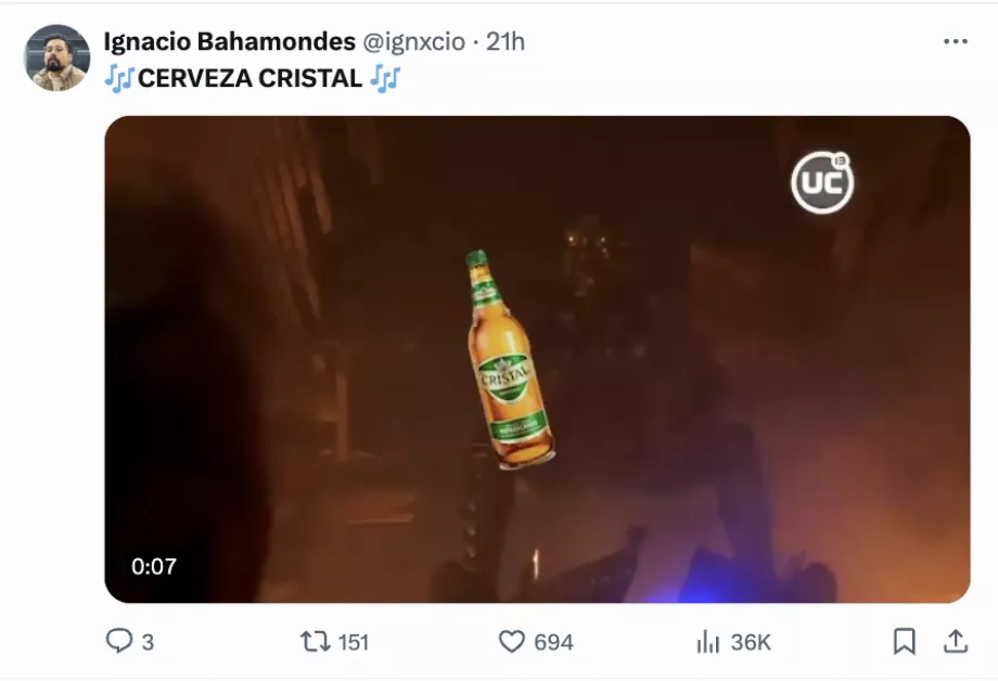 Les réseaux sociaux ont rendu virale une campagne publicitaire d’il y a vingt ans. (Capture : X)