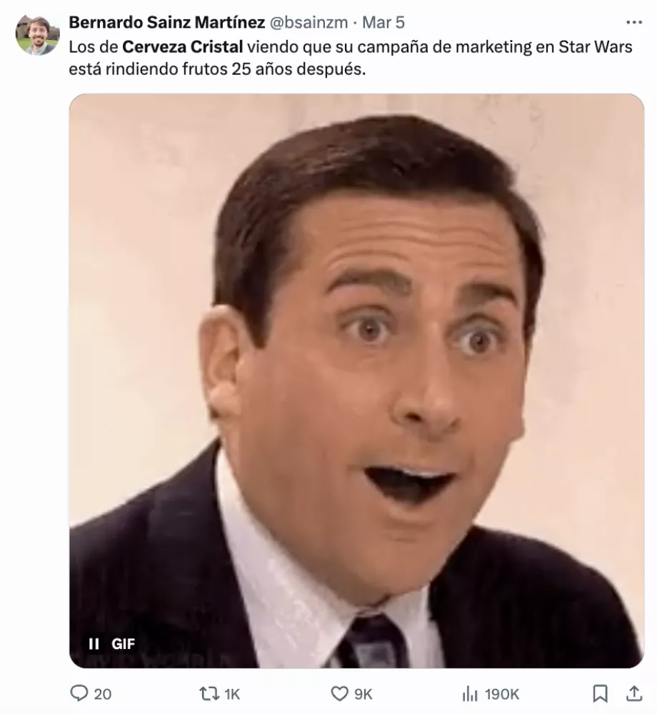 Les réseaux sociaux ont rendu virale une campagne publicitaire d’il y a vingt ans. (Capture : X)