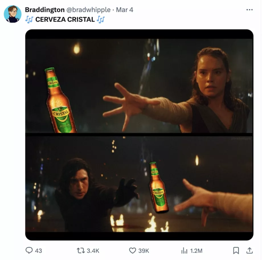 La marque est devenue virale deux décennies plus tard. (Capture : X)