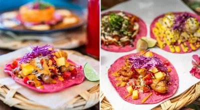 Vous ne consommez rien d’origine animale ? C'est le restaurant du CDMX où vous pouvez manger des tacos végétaliens avec une tortilla ROSE