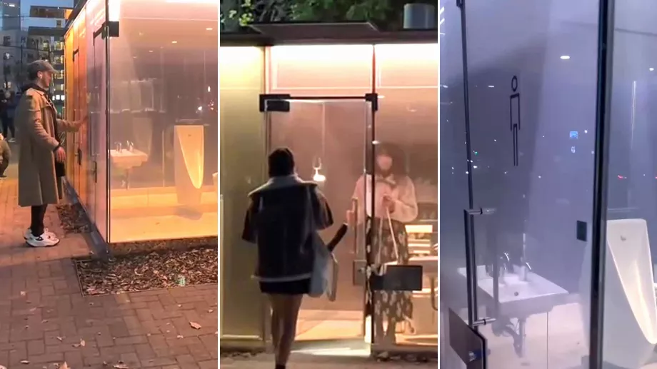 Les salles de bains transparentes suscitent des doutes chez les utilisateurs. (Instagram : japonaislamedaoficial)