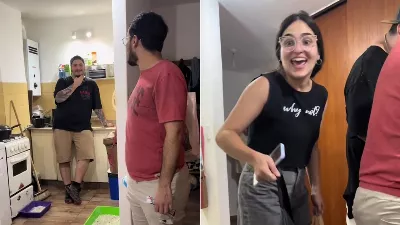 Il est revenu d'Allemagne pour surprendre ses amis argentins et la rencontre a choqué TikTok