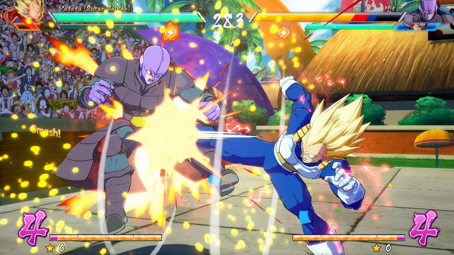 Le récit de l'arène de combat, similaire à la version d'Akira Toriyama, est quelque chose de frappant dans les jeux vidéo. (Photo : Dragon Ball FighterZ par Arc System Works et Bandai Namco)