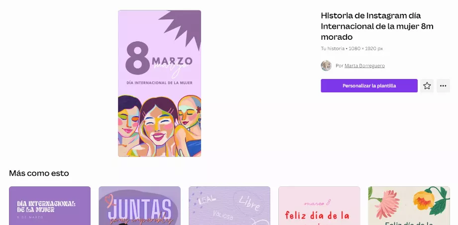 Il existe plusieurs modèles disponibles sur Canva. (Toile)