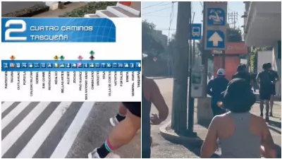 Un jeune homme court du métro Cuatro Caminos à Tasqueña et les réseaux réagissent : « Juste pour t'économiser 5 pesos ?