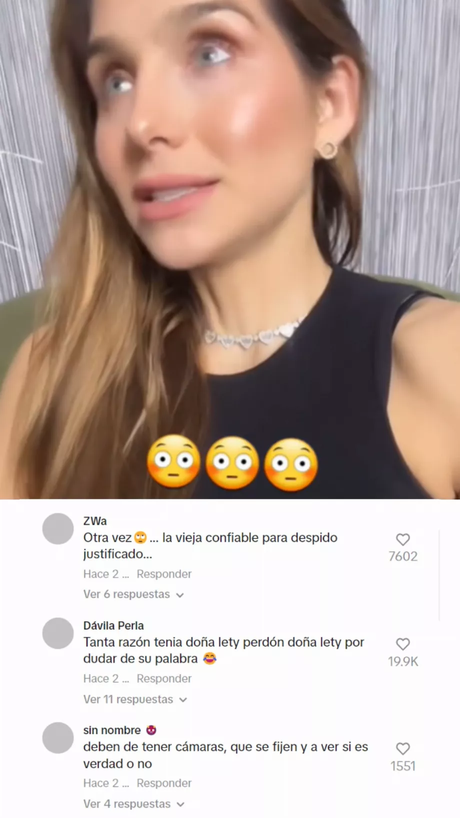 Les utilisateurs de TikTok ont critiqué Marcela Mistral. Photo : @lolitalolis23, TikTok