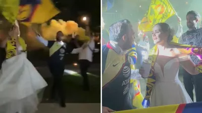 Des couples explosent les réseaux après avoir célébré leur mariage sur le thème américain | VIDÉO