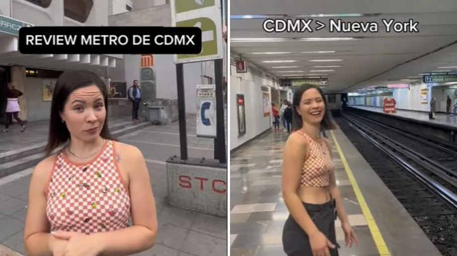Il a assuré que le métro CDMX est meilleur que celui de New York. (Tiktok @elviajederita)