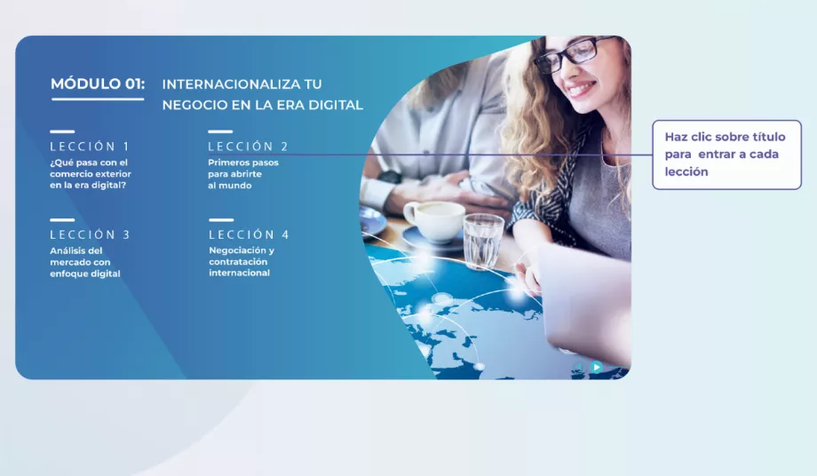 Il y a trois axes principaux et le premier se concentre sur l’internationalisation de l’entreprise à l’ère de la digitalisation. (ConnectAmériques)