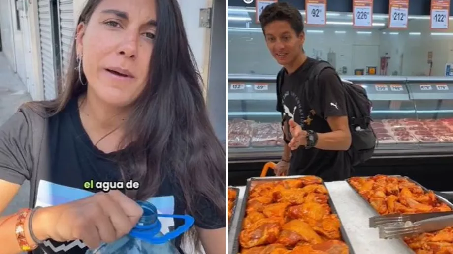 Les Argentins assurent que dans leur pays, ils n'exposent pas ainsi les deux produits essentiels à la vie de chacun. (TikTok @DarleLaVueltaAlMundo)