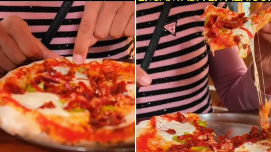 J'observe et analyse la pizza comme un véritable amateur italien de ce grand plat. (Facebook Étrangers x le monde)