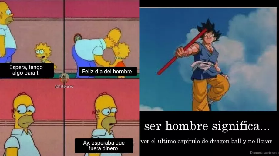Mèmes d'Homer Simpson et Goku parmi les plus utilisés sur les réseaux sociaux. (Photo : Composition et X)