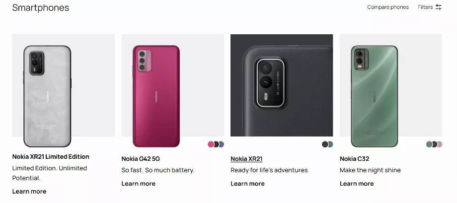 Les smartphones Nokia se distinguent par la durabilité de leur batterie. (HMD)