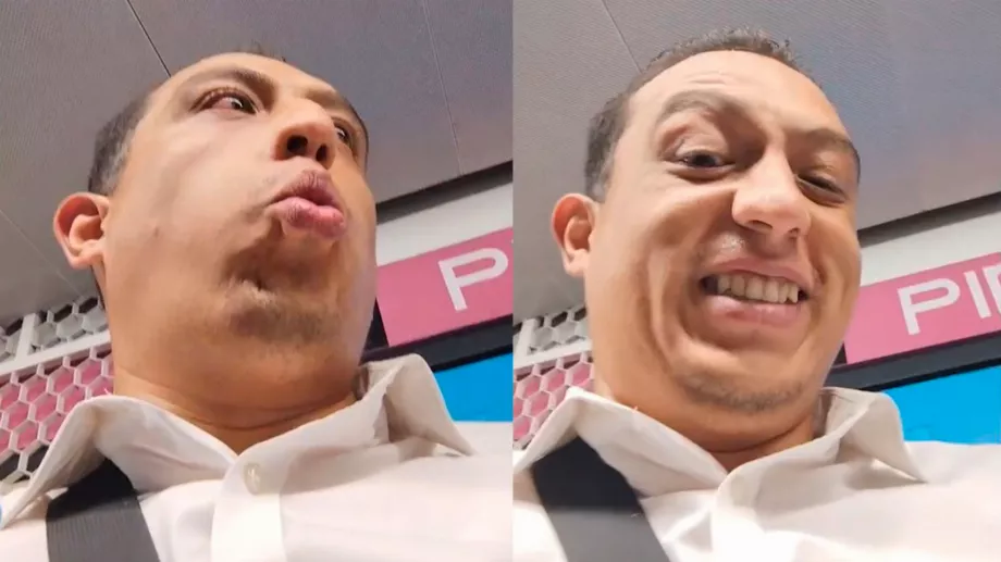 L'homme fait un tutoriel pour argüende dans le métro Crédit : eddfigo / Tiktok