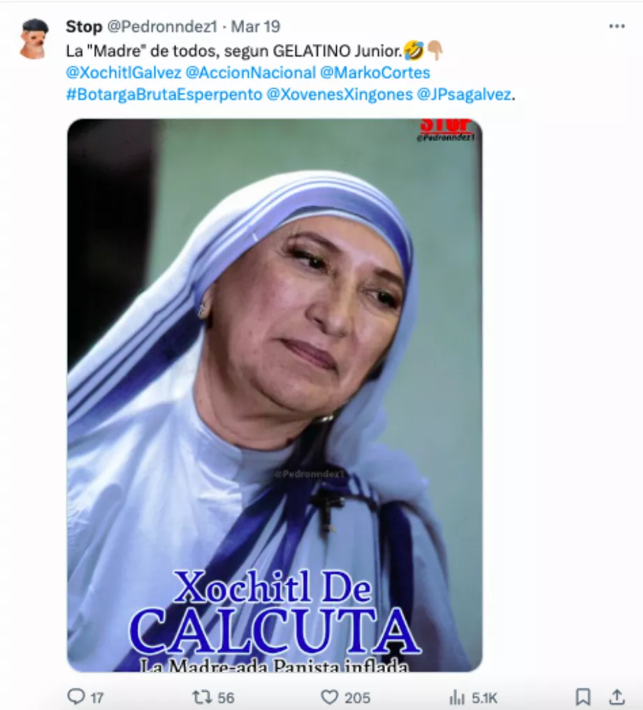 Ils font des mèmes de Xóchitl Gálvez. (X)