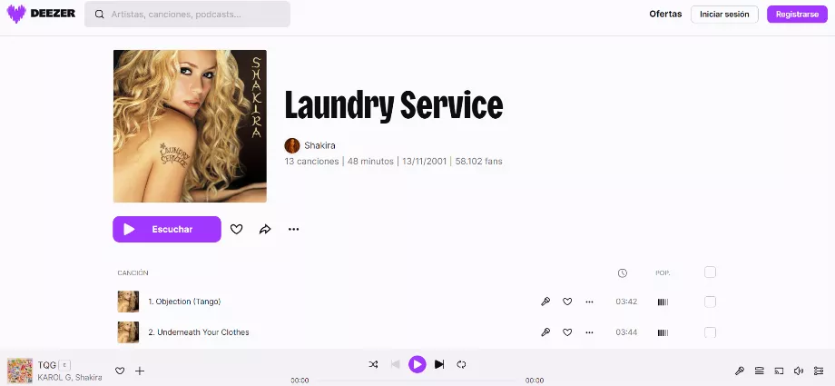 Laundry Service est l'un de leurs derniers albums studio. (Deezer)