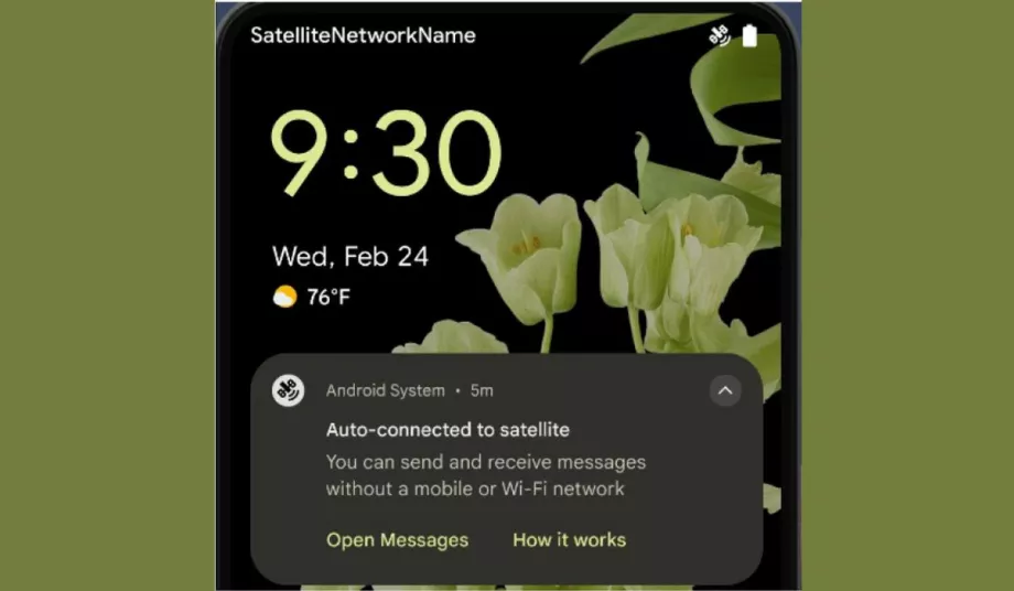 Parmi les fonctionnalités les plus notables de la deuxième version bêta d’Android 15 figure la prise en charge de la connectivité par satellite. (Google)