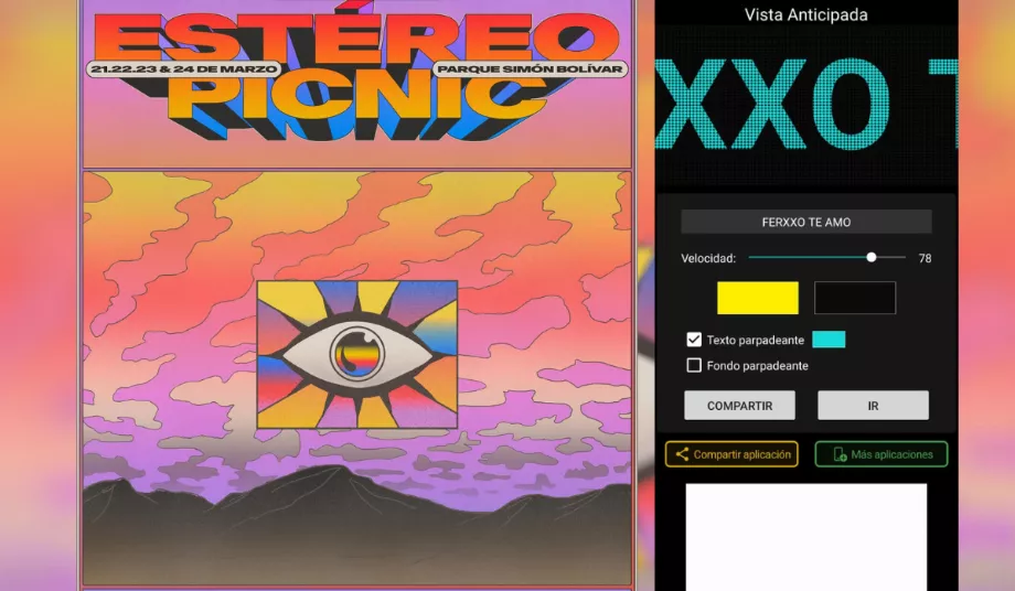 Ces panneaux sont suffisamment accrocheurs, même de loin (Instagram : festereopicnic / Digital LED Sign)