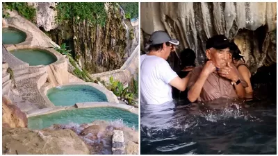Les touristes se rasent dans les Grottes de Tolantongo et les réseaux explosent : « Il manquait de shampoing »