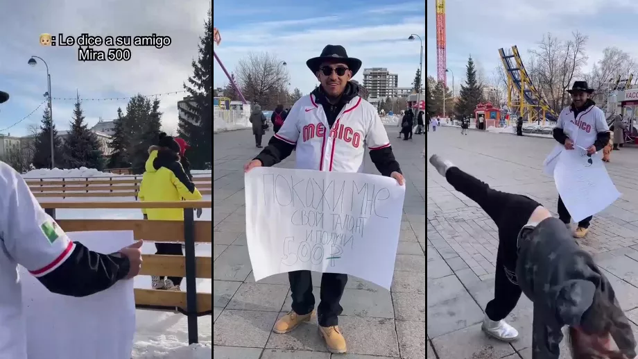 Les femmes russes ont fait tout leur possible pour gagner leurs 100 pesos mexicains Crédit : TikTok : latirusa