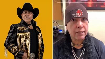 Chicano devient viral pour sa ressemblance avec le chanteur du Grupo Bronco lorsqu'il a enlevé sa barbe et sa moustache lors de la défaite du Mexique contre les États-Unis.