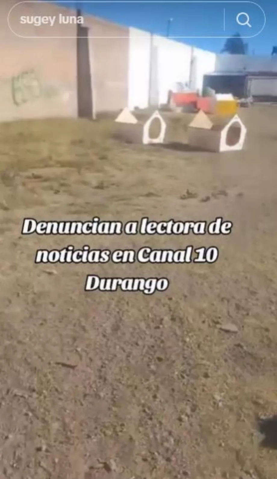 L'internaute a révélé que l'abri était complètement détruit. (Tiktok @miguelngelbeltran55)