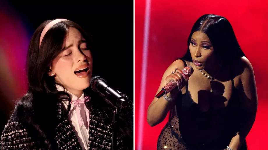 Plus de 200 artistes, dont Billie Eilish et Nicki Minaj, ont signé une lettre destinée aux développeurs, aux services musicaux et aux entreprises technologiques. (composition : Reuters)