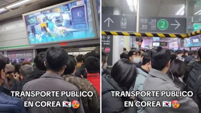 Mexicain montre que METRO à Séoul est similaire à celui de CDMX aux heures de pointe : « C'est pareil ou pire, ça vient à la mère » | VIDÉO