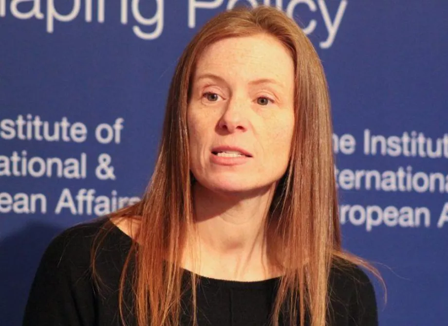 Monika Bickert, vice-présidente de la politique de contenu chez Meta, a expliqué que cette décision est basée sur l'évolution de la technologie de l'IA au cours des dernières années. (Lorcan Mullally/IIEA)