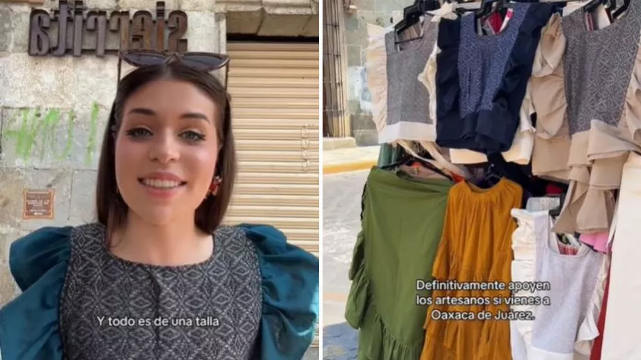 Elle a dit que les vêtements à Oaxaca étaient magnifiques, alors elle a acheté des tenues. (TikTok @chunka.munka)