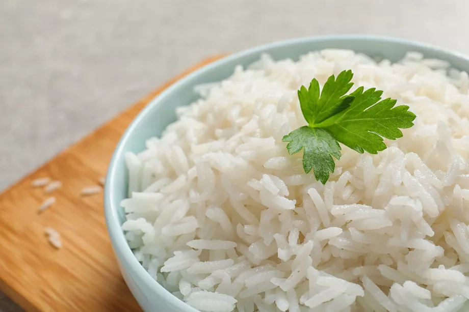 Photo de référence de riz blanc - crédit Shutterstock