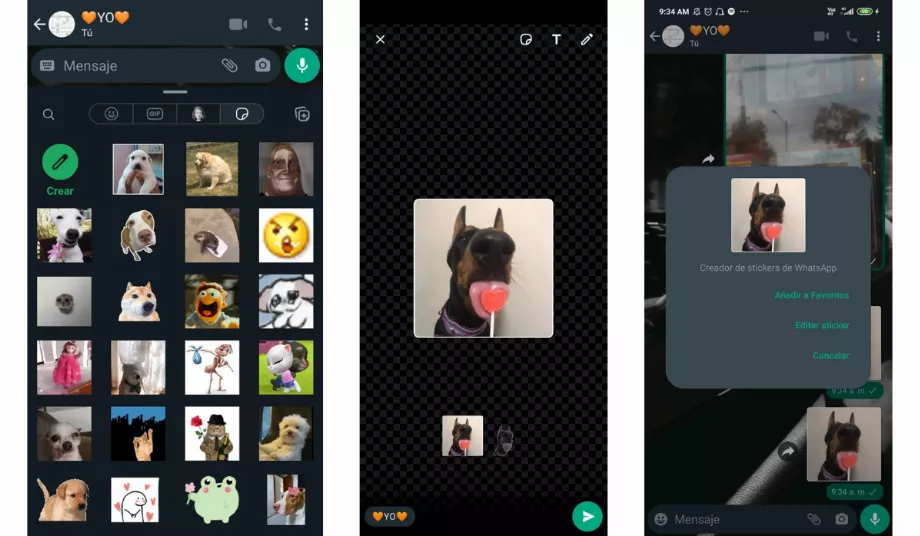 Les utilisateurs ont la possibilité de modifier les autocollants. (WhatsApp)