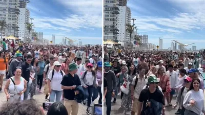 Les Sinaloans « combattent » la gentrification gringo en dansant le « clown de rodéo » après avoir été témoins de l'éclipse solaire | VIDÉO