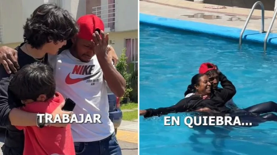 La famille n’a pas pu retenir ses larmes de bonheur en voyant leur nouvelle maison. (TikTok @AlexisOmman_)