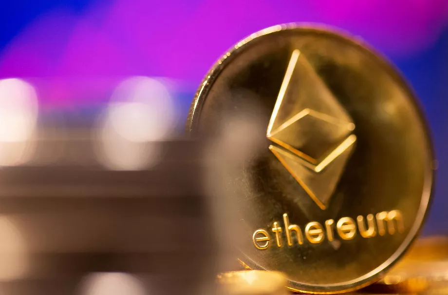 Représentation de la cryptomonnaie Ether. (Reuters)
