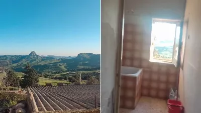 Il a montré la maison qu'il a achetée pour un euro en Italie, a expliqué tout ce qui devait être réparé et a surpris les réseaux