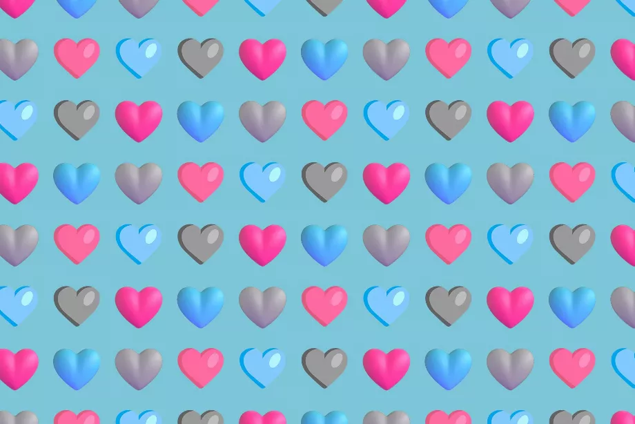 Les couleurs de l’emoji cœur peuvent être utilisées pour représenter l’amour, l’affection, l’amitié ou le deuil. (Emojipédia)