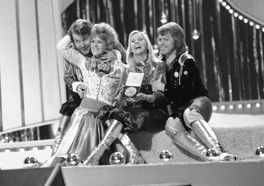 Abba, à l'occasion d'un de ses anniversaires. Les musiciens exigent le respect de leur art face à l’IA (AP Photo/Robert Dear, File)