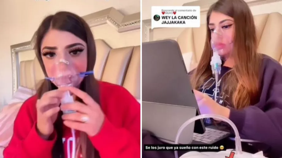 Il a expliqué que ses poumons étaient infectés par un champignon causé par le fait de fumer des cigarettes électroniques. (TikTok @soyandreazuniiga)