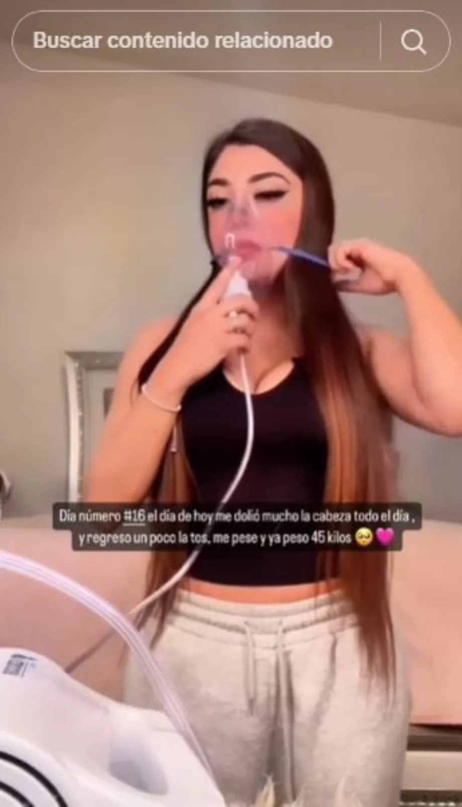 Il déclare que la douleur dans ses poumons est très intense à cause du vapotage. (TikTok @soyandreazuniiga)
