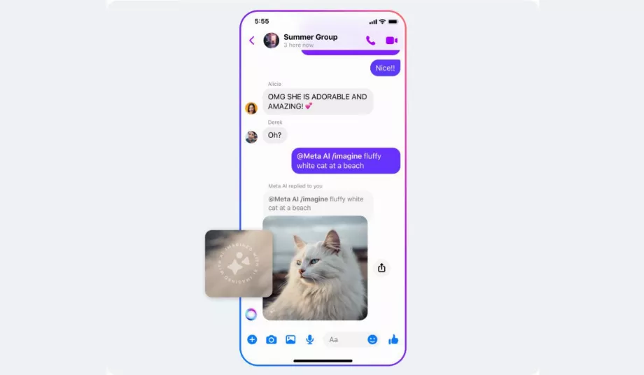 Des marqueurs ont été introduits dans les images générées ou modifiées par les outils Meta AI. (But)