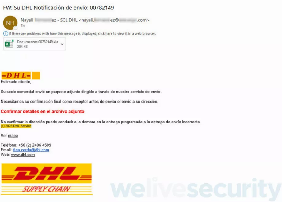 L’ouverture de pièces jointes à un e-mail pourrait mettre en danger la sécurité de vos données. (ESET)
