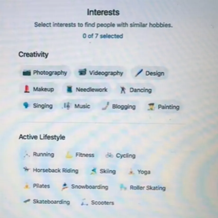 Le réseau social demande des données sur les intérêts et les goûts Crédits : (TikTok : xenia.reina.mx)